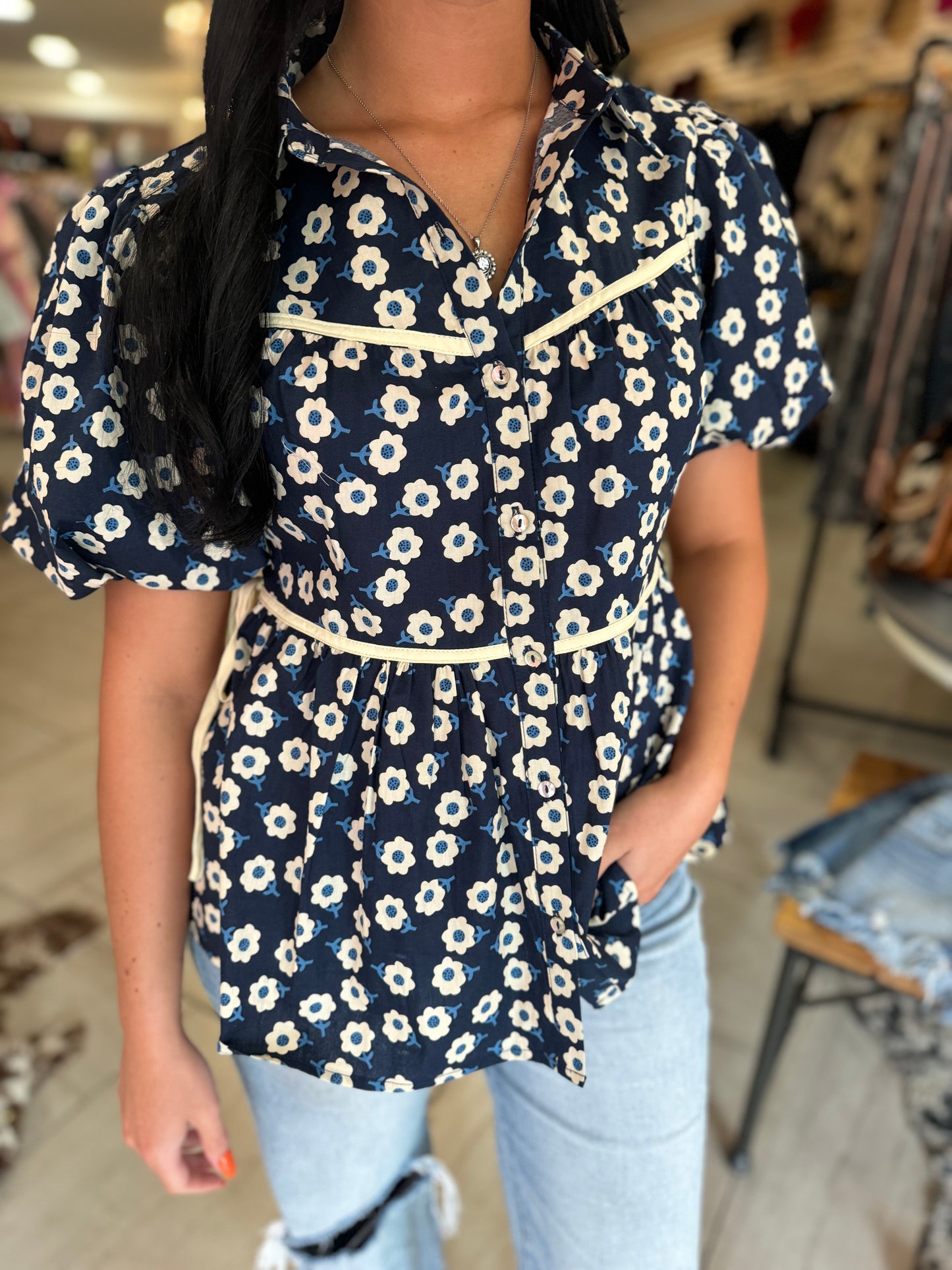Navy Top