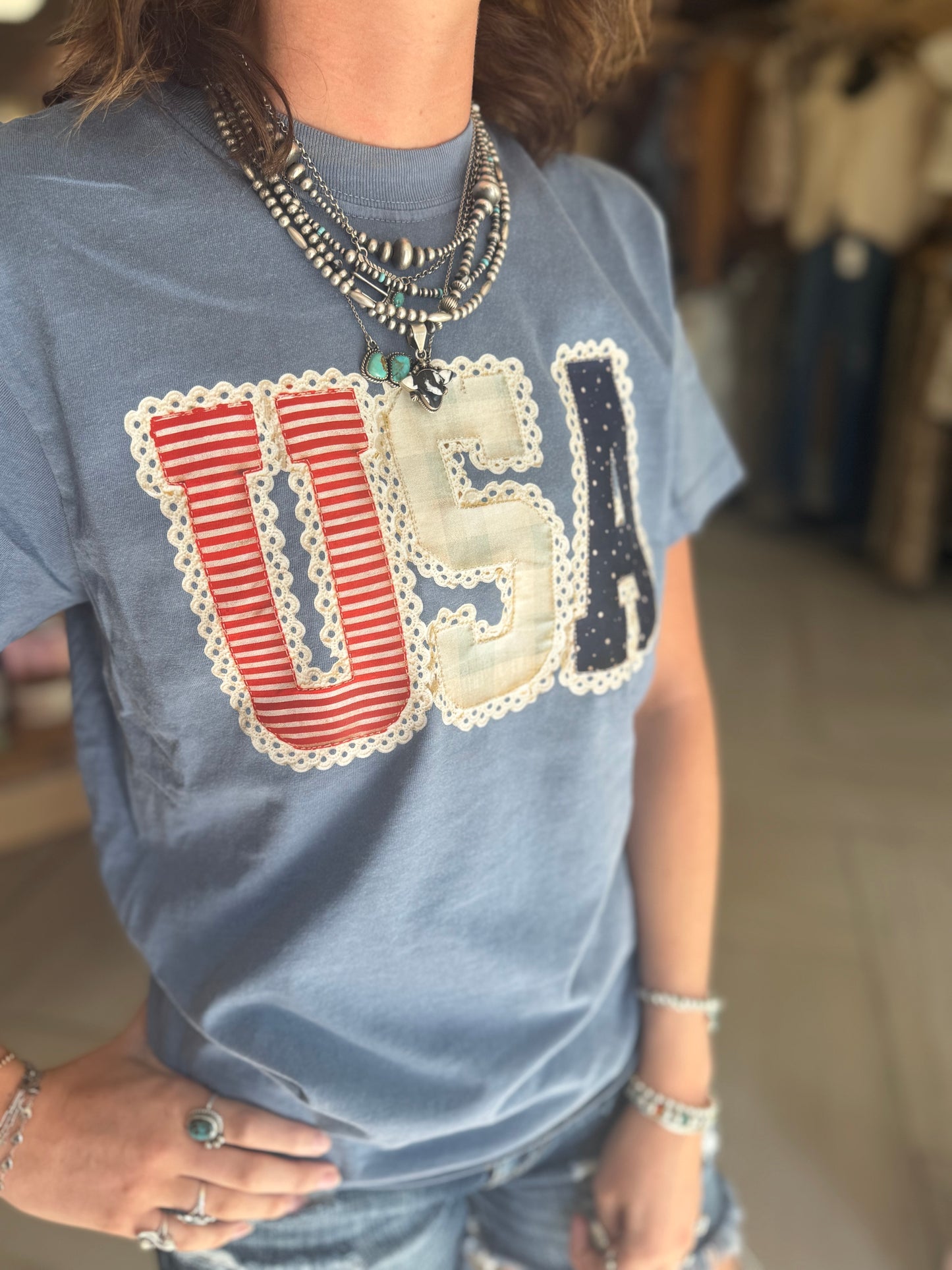 Quilted 4th tee