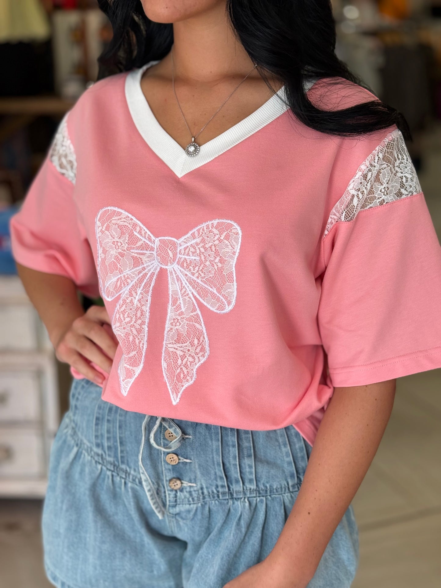 Callie Bow Top