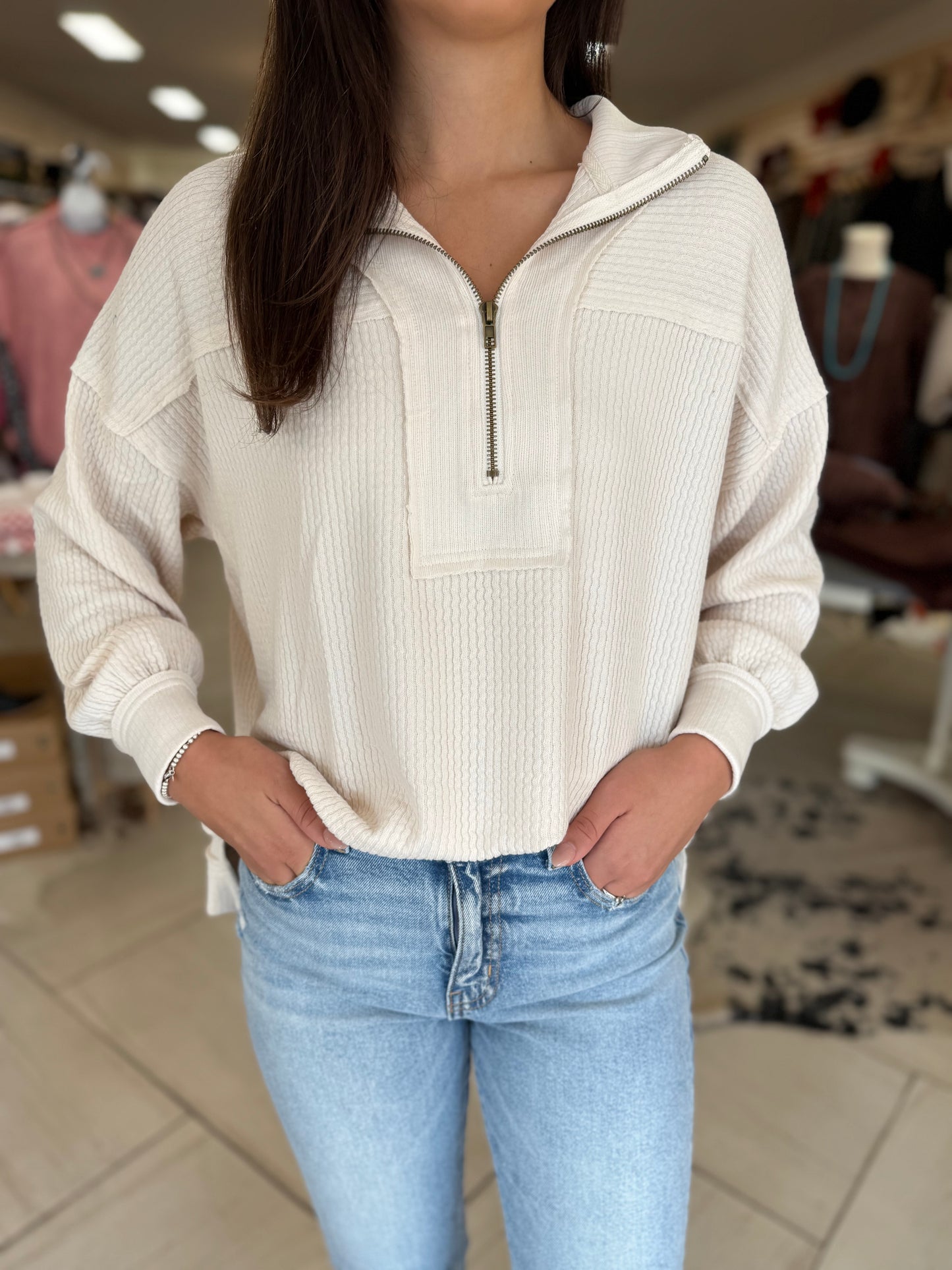 Lane Half Zip Top