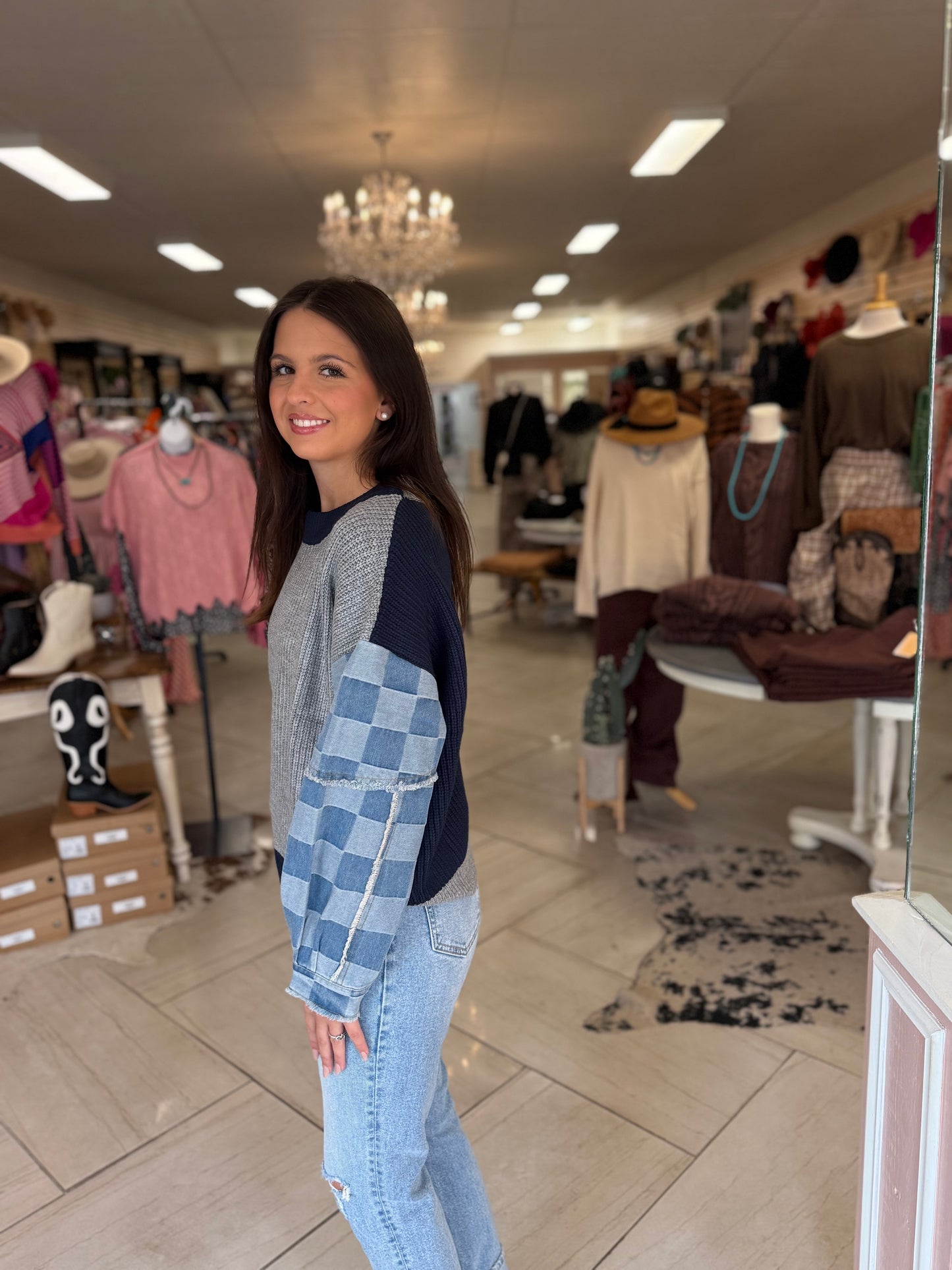 Denim Blend Sweater