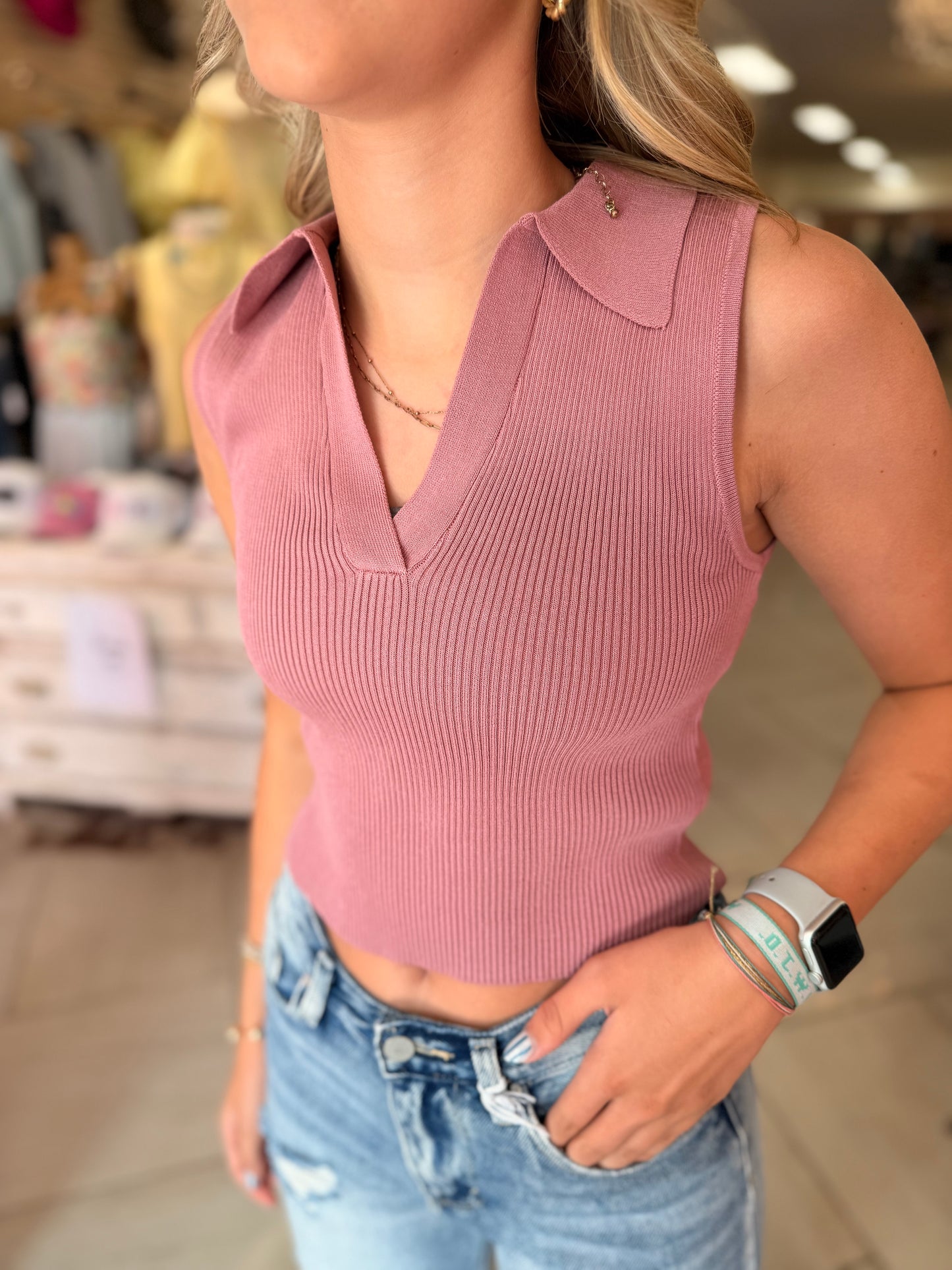 Brittany Halter crop