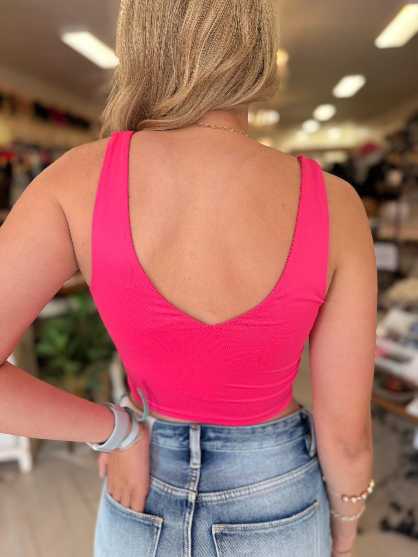 Madison V Neck Crop