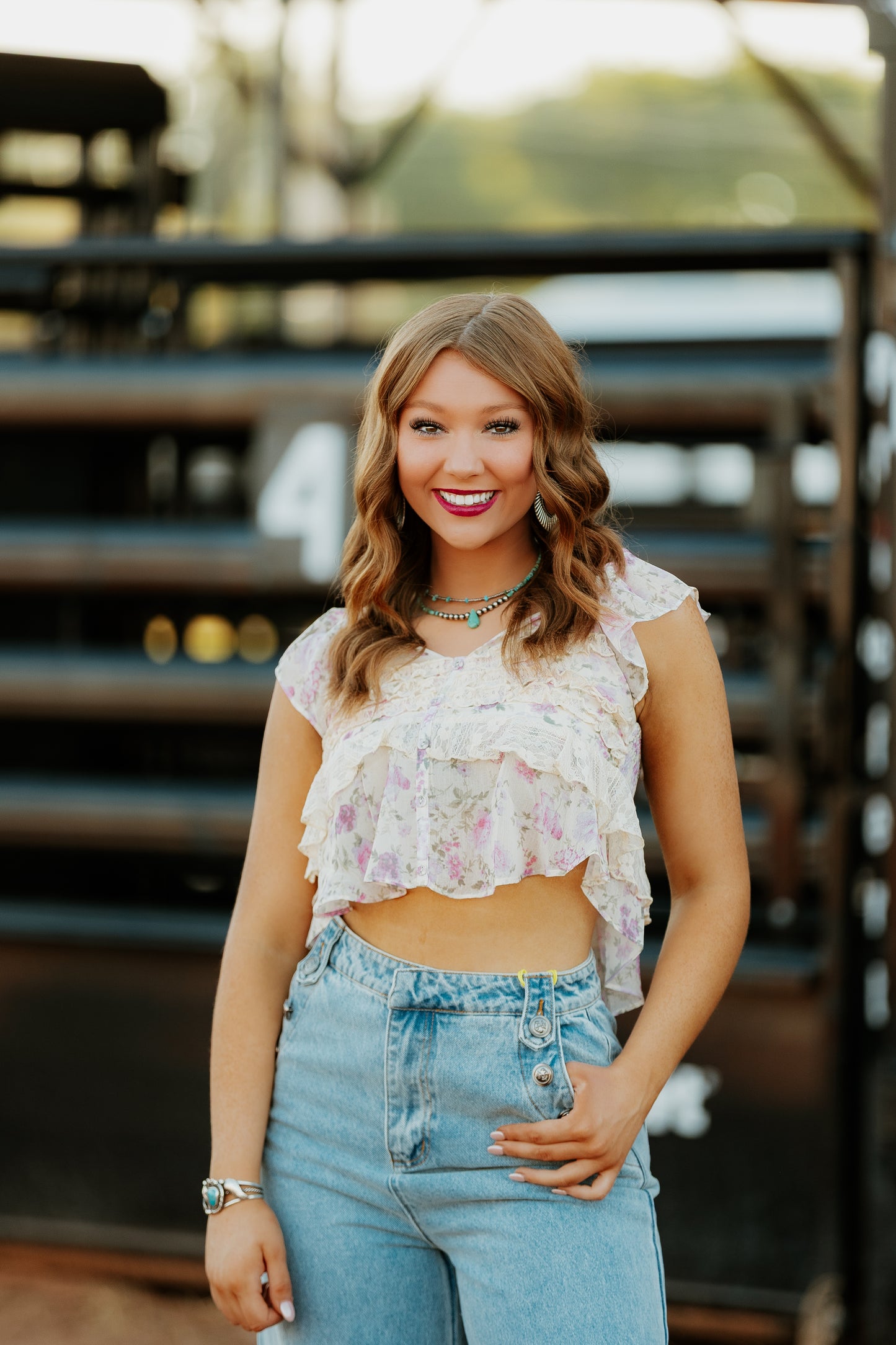 Cambry Ruffle Top
