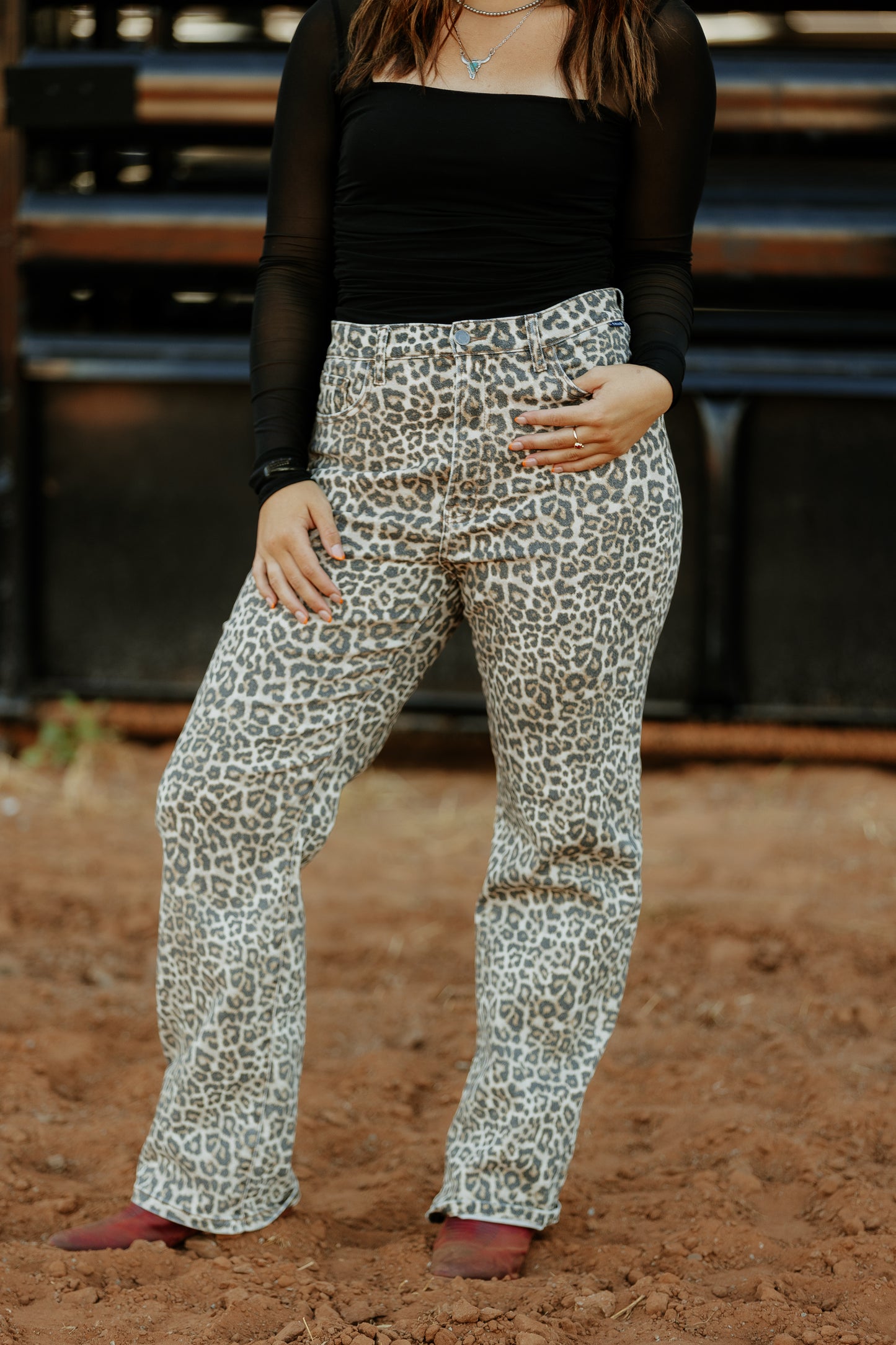 Beatrice Leopard Jeans