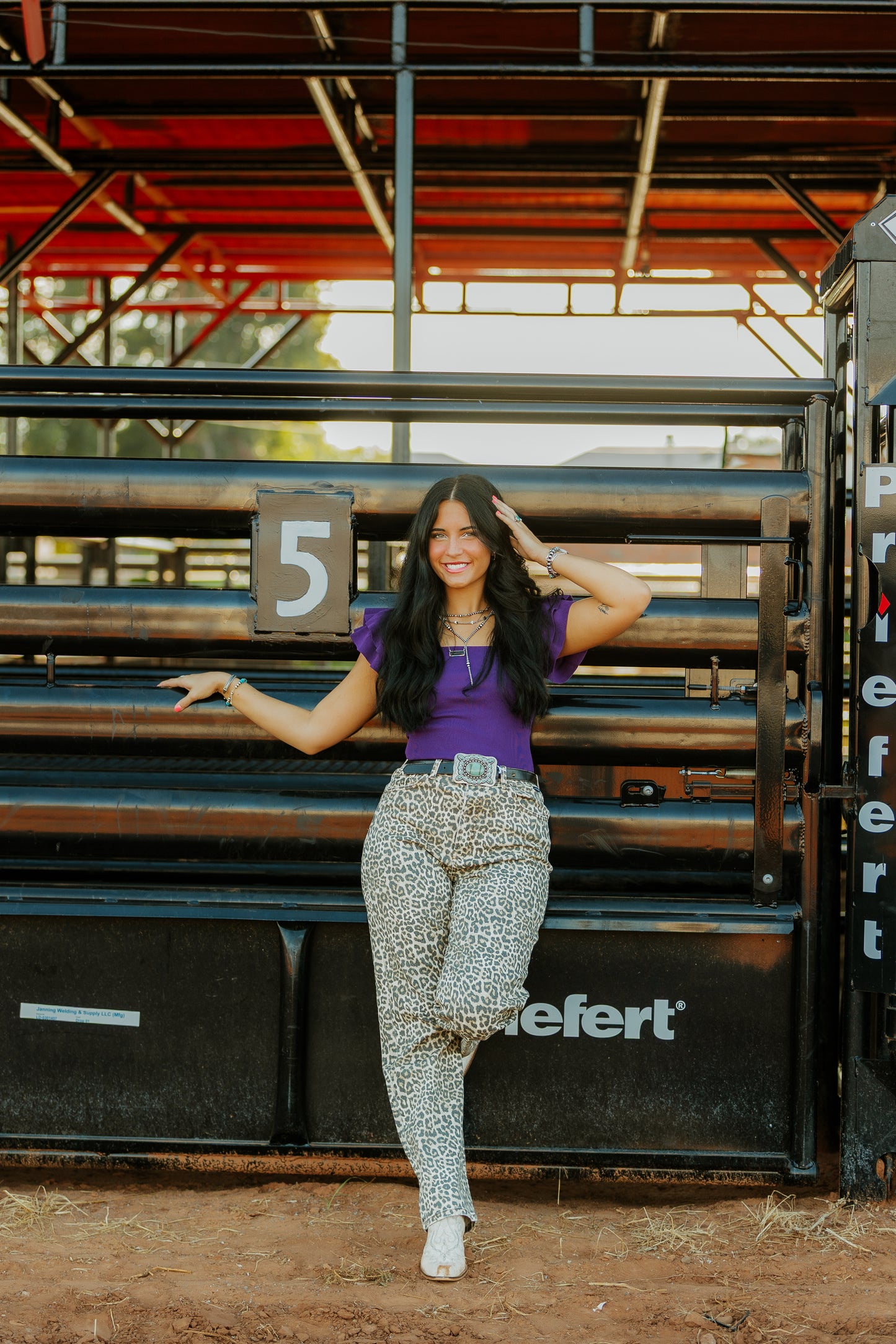 Beatrice Leopard Jeans