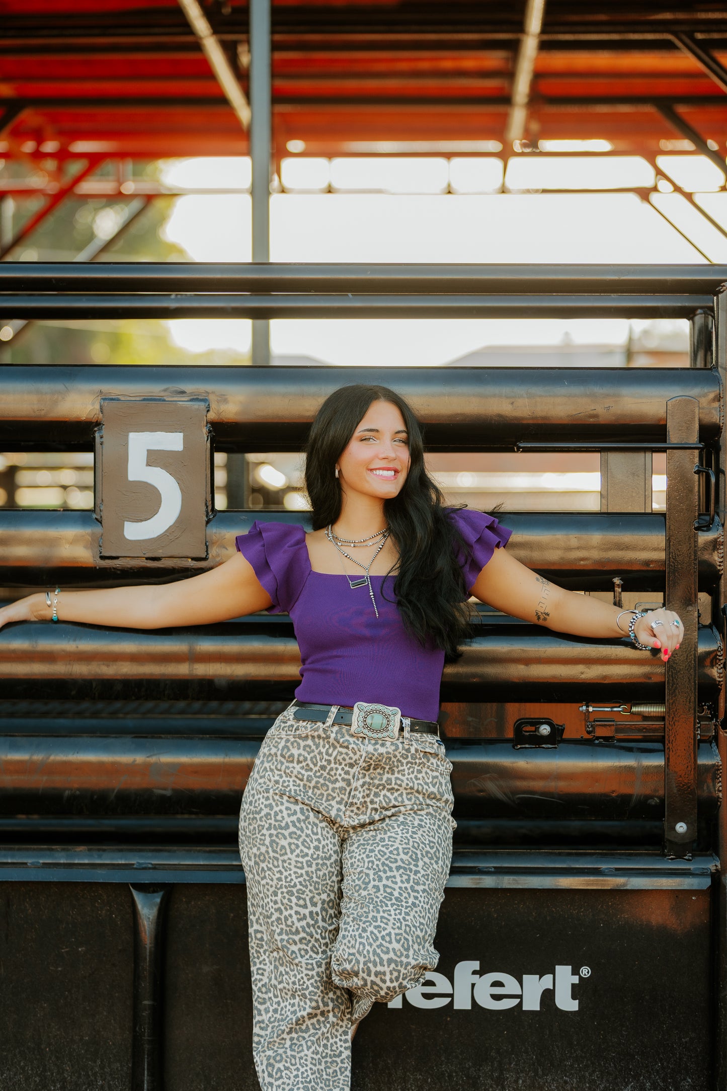 Beatrice Leopard Jeans