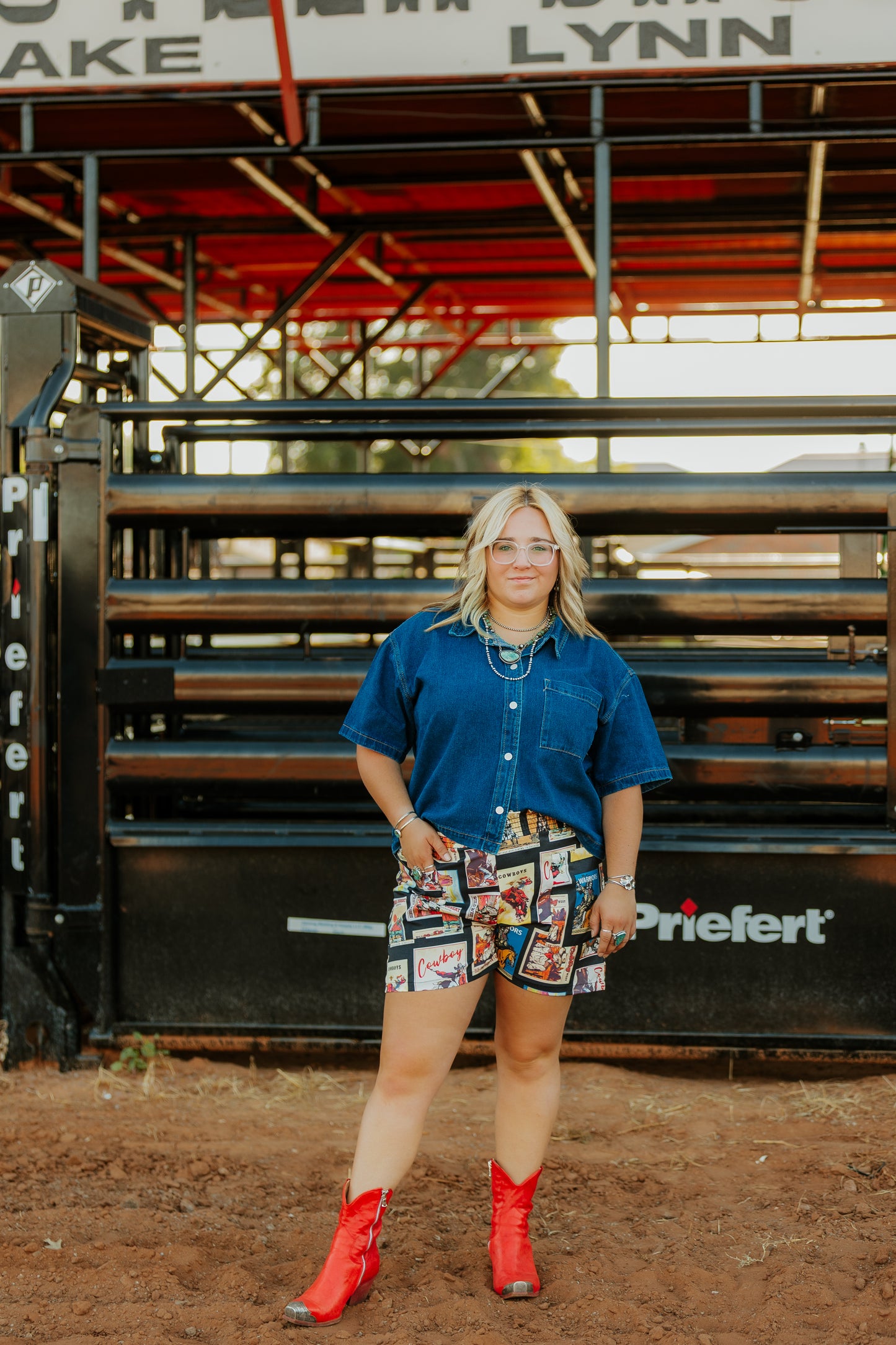 Retro Western Shorts