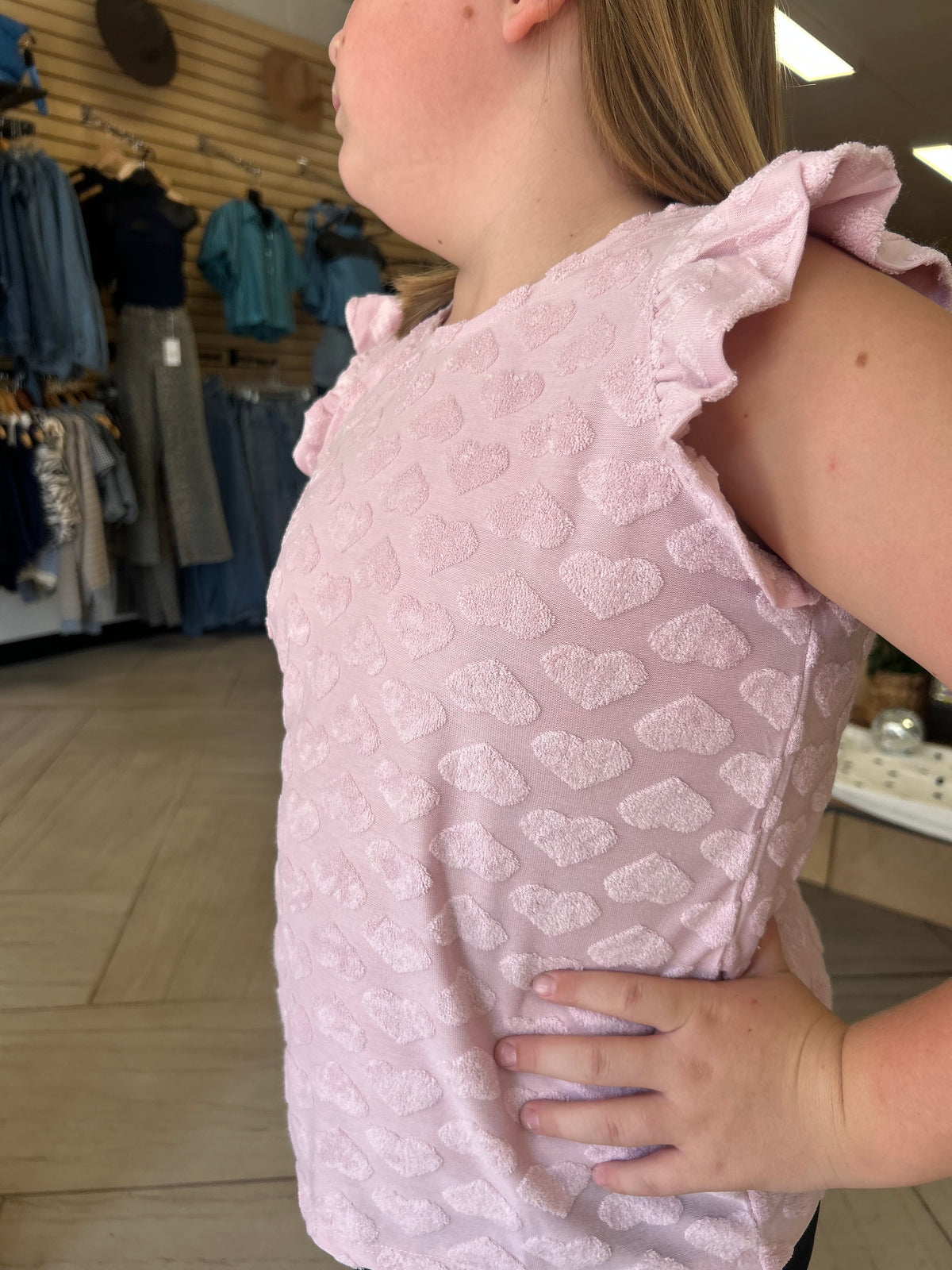 Rose Ruffle Tank