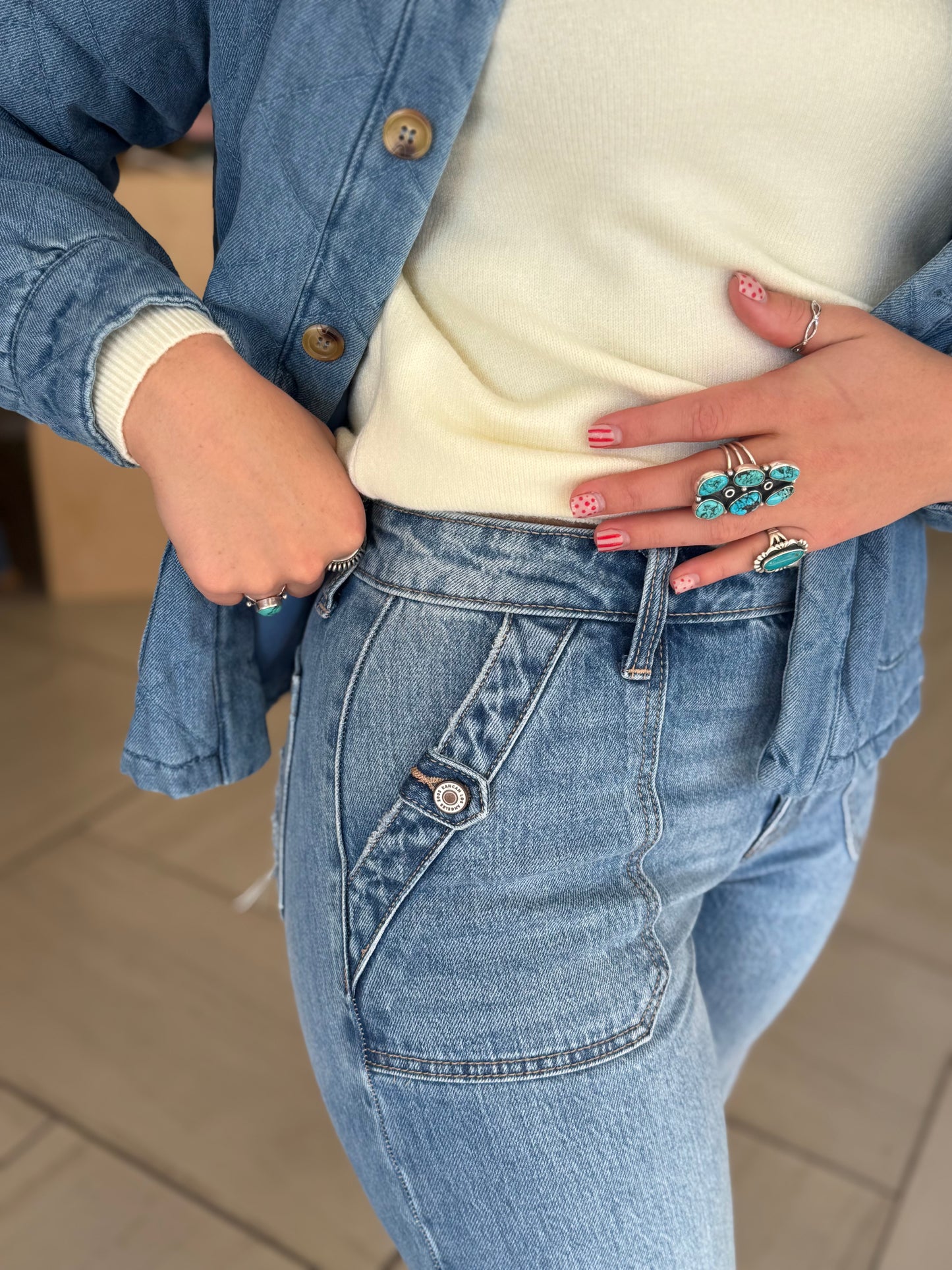 Arielle Square Pocket Jeans