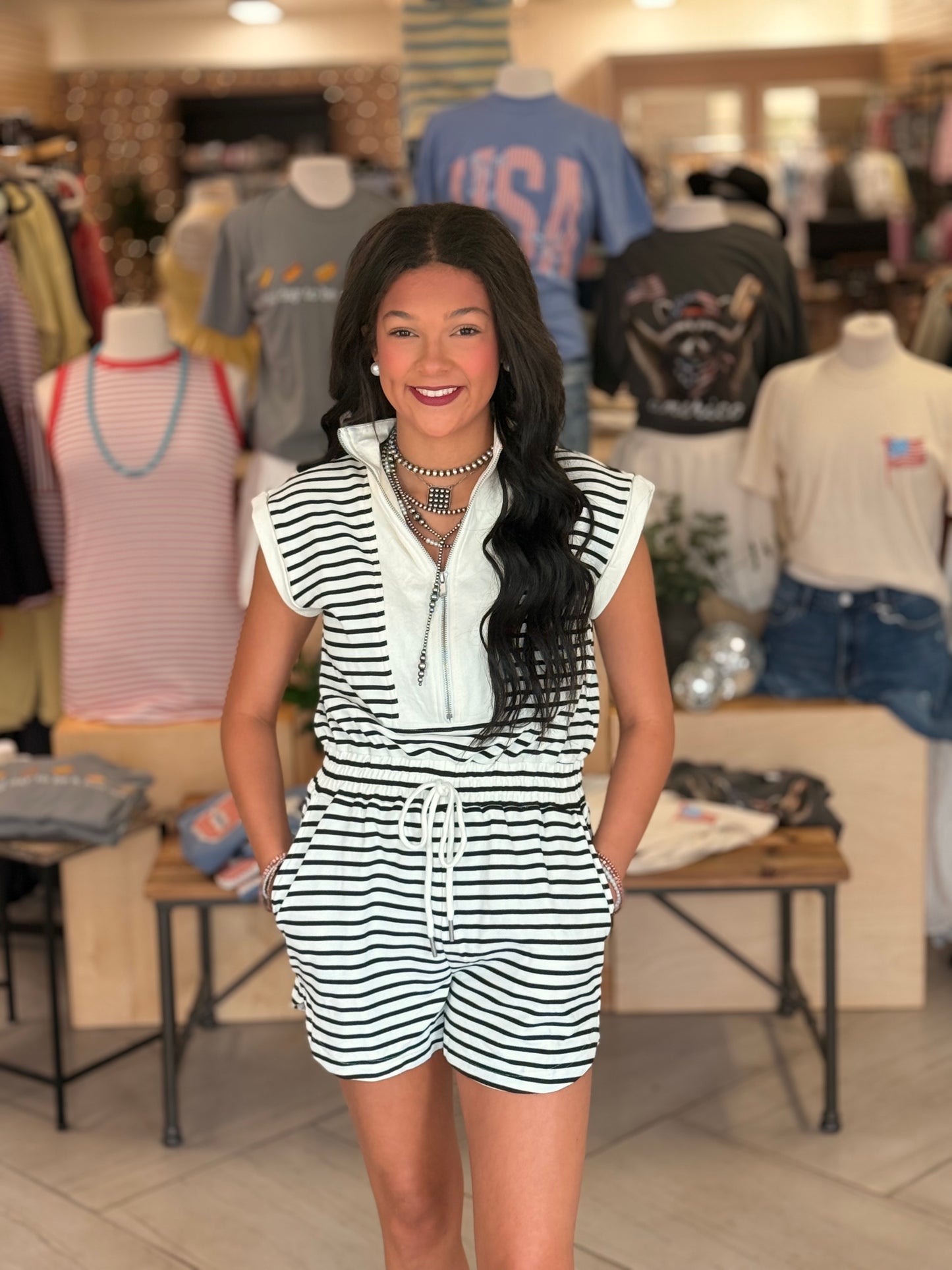Easy Living Zip Up Romper
