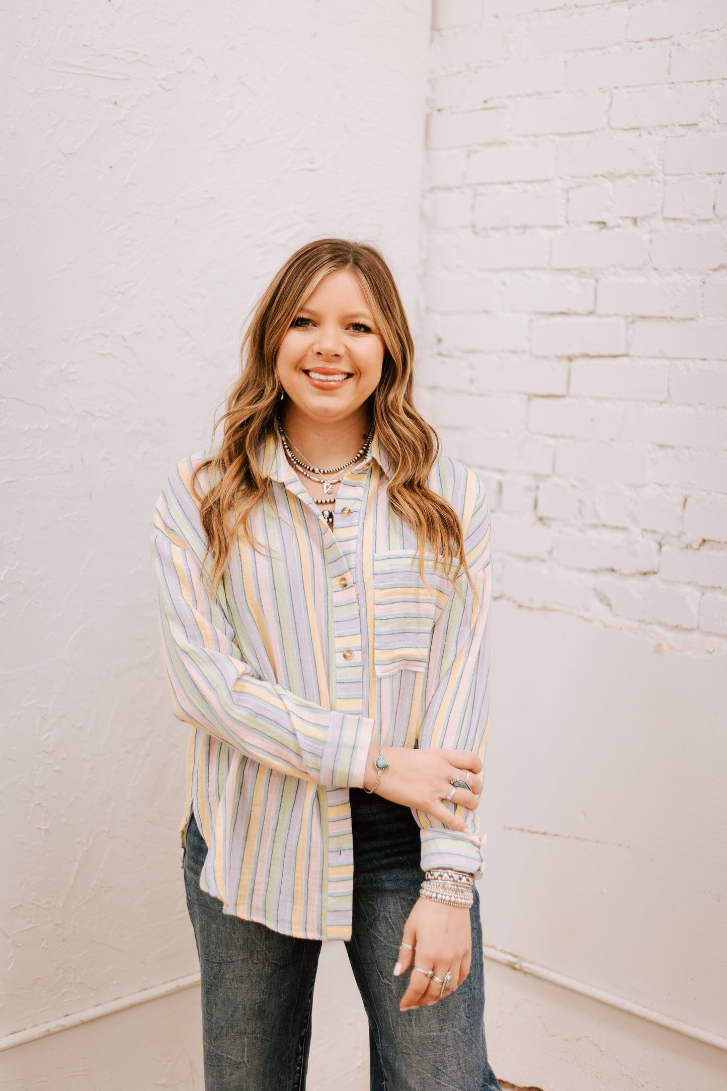 Poppy Striped Shirt