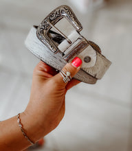 Load image into Gallery viewer, leather + iron belt 6884
