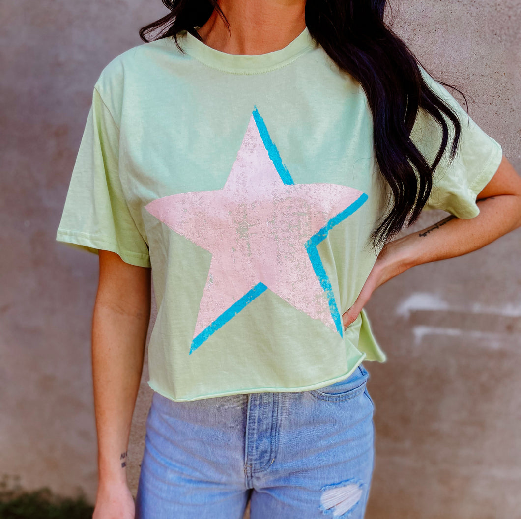 star cropped tee