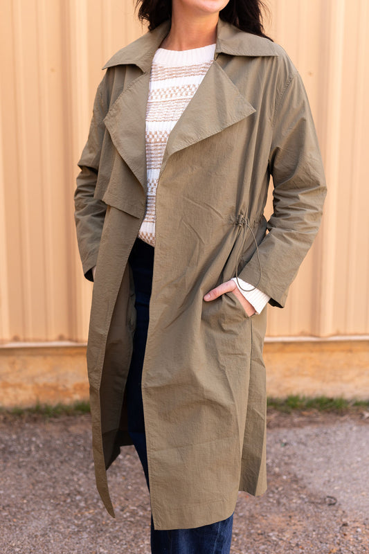 Olive Trench coat