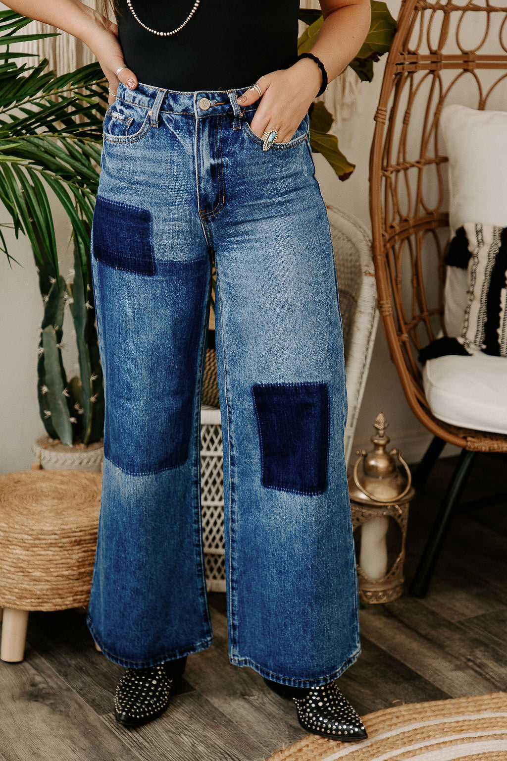 Iris patchwork jeans