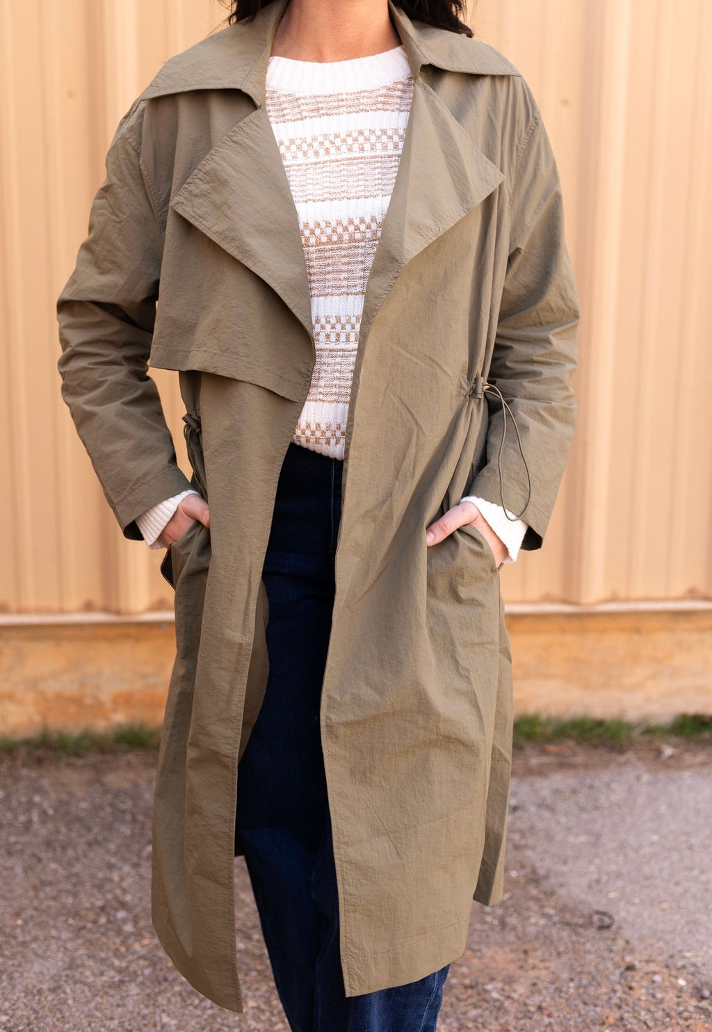 Olive Trench coat