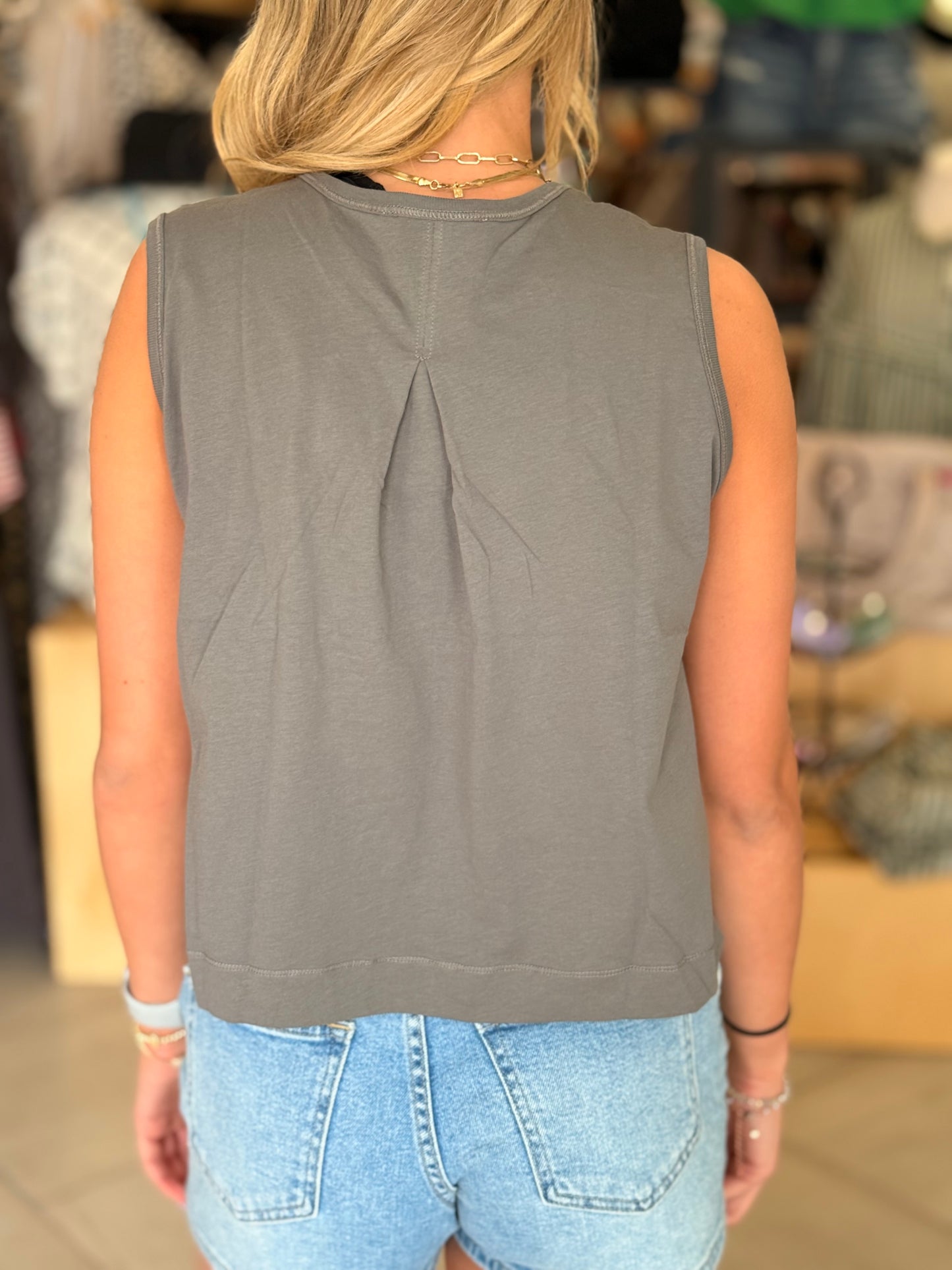 Downtown Pleat Top
