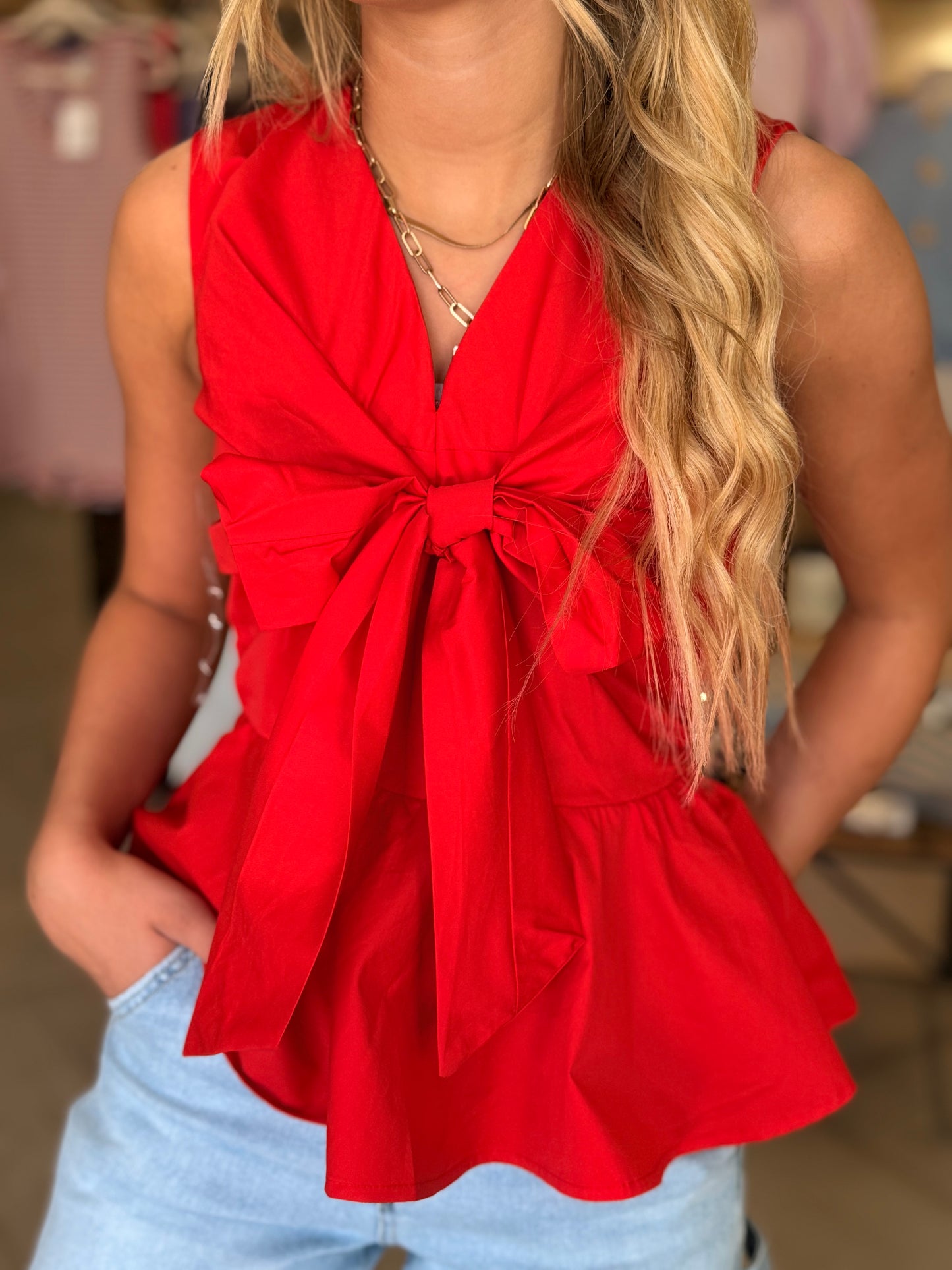 Lauren Bow Top