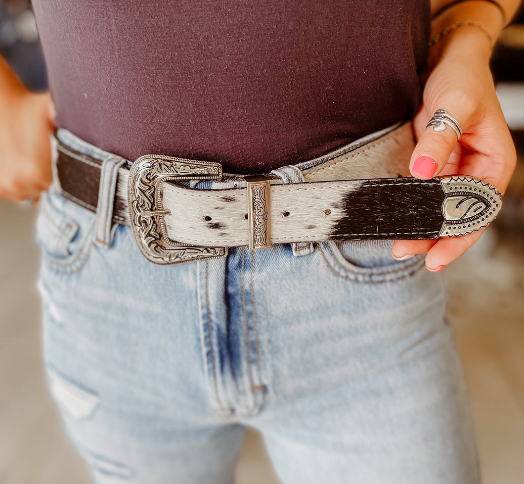 leather + iron belt 6884