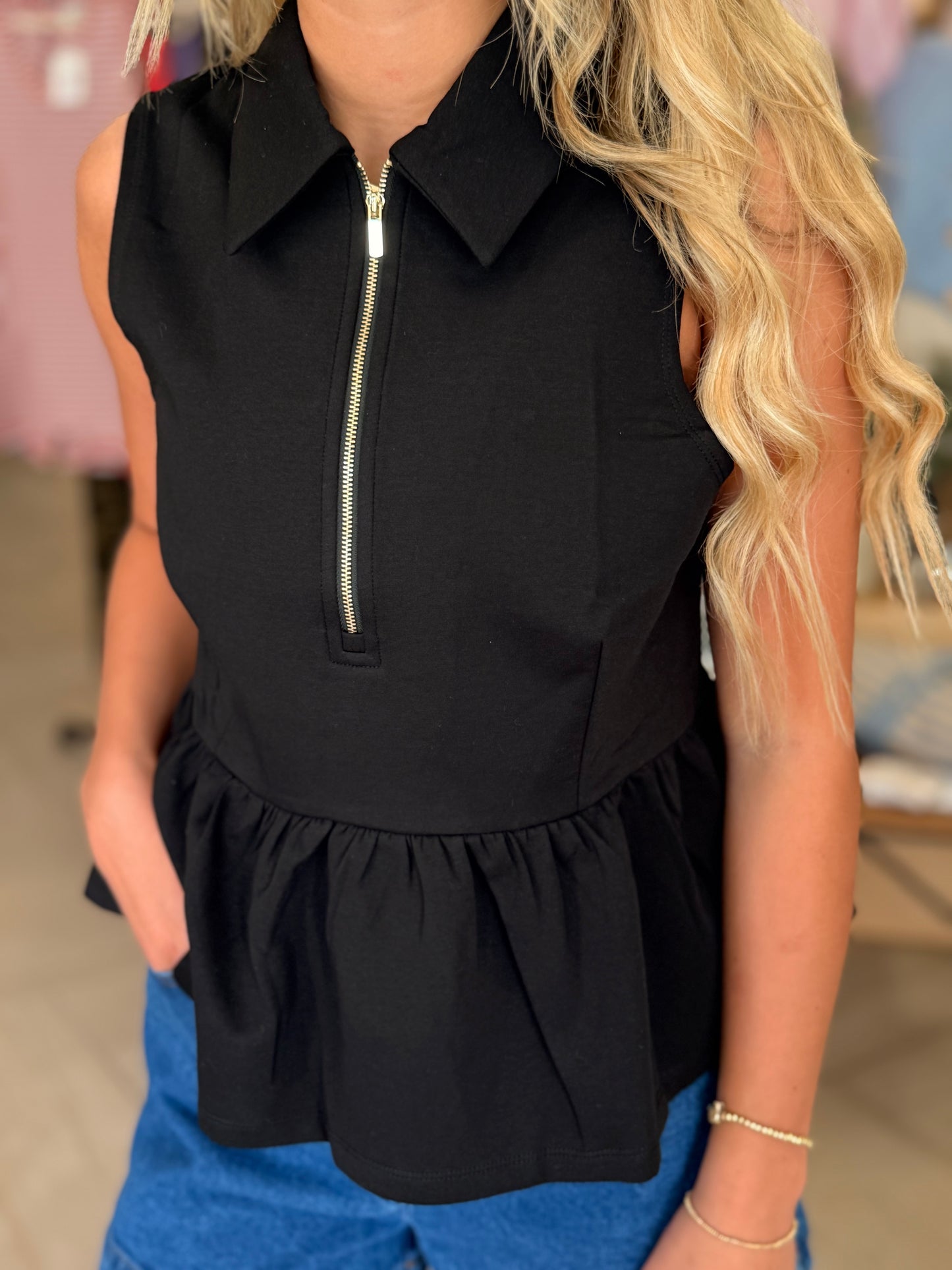 Lisa peplum Top