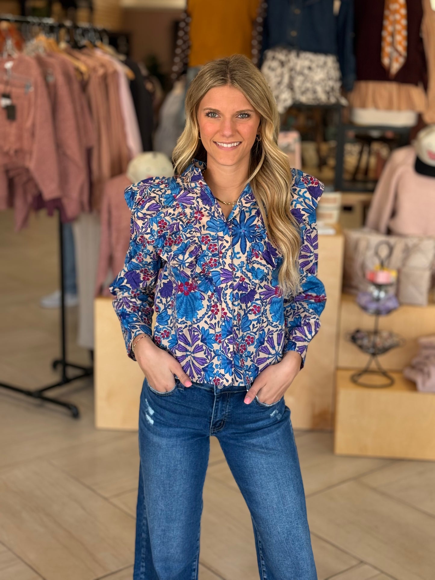 Macie Ruffle Shirt