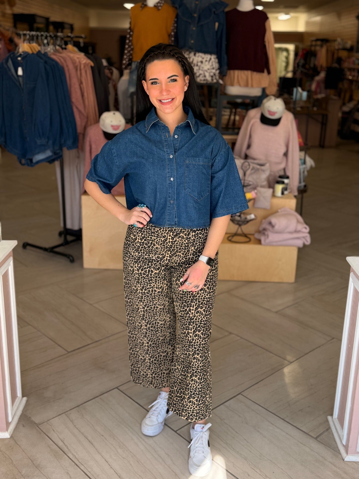 Toni Leopard Pants