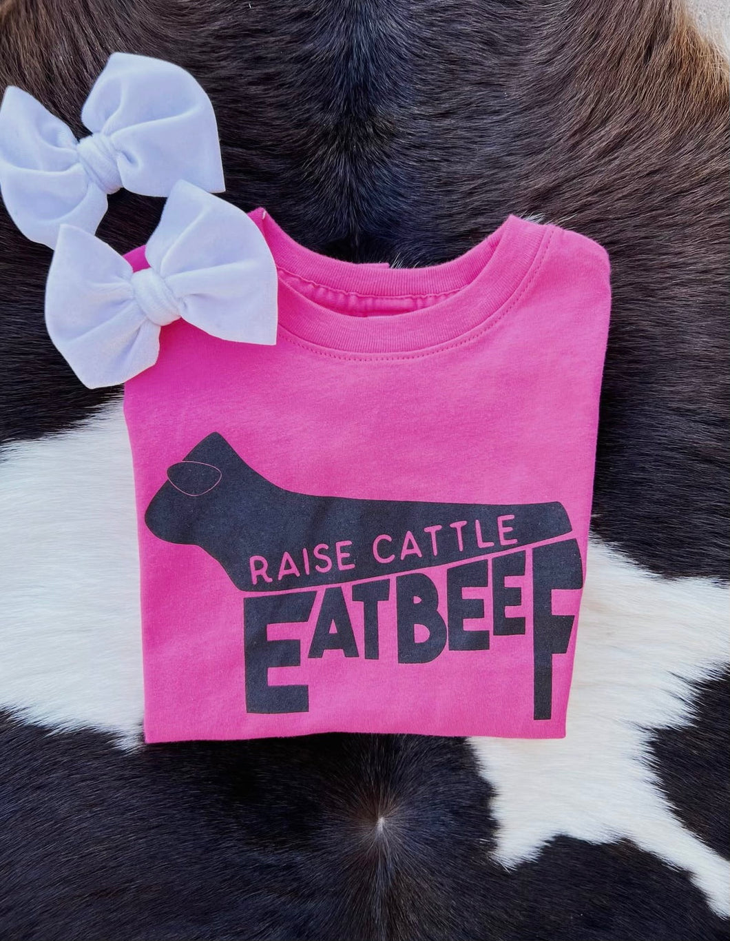 Raise Cattle Eat Beef Tee (PINK)