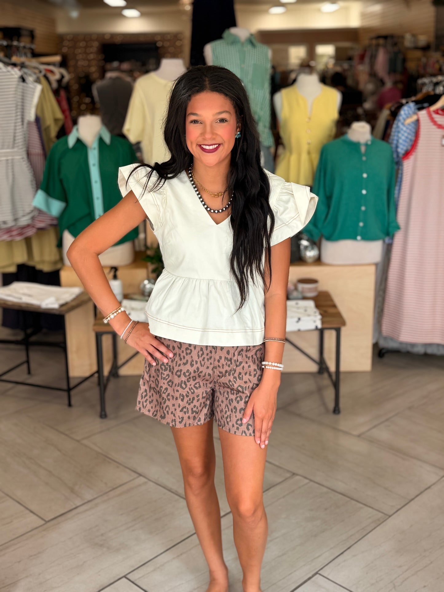 Wild Lepord Shorts (2 colors)