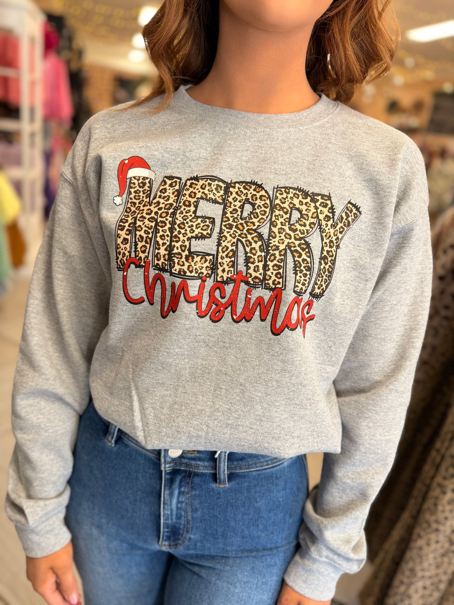 Leopard Christmas Sweatshirt