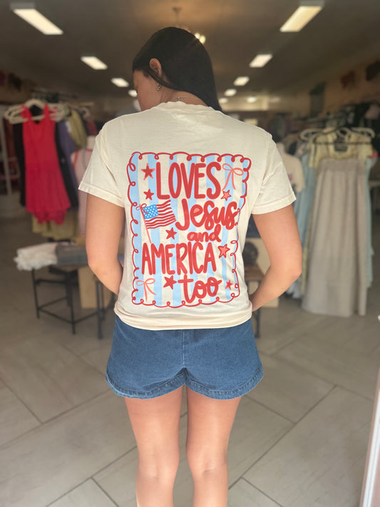 Love Jesus 4th tee