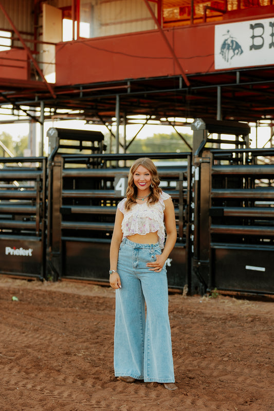 Cambry Ruffle Top