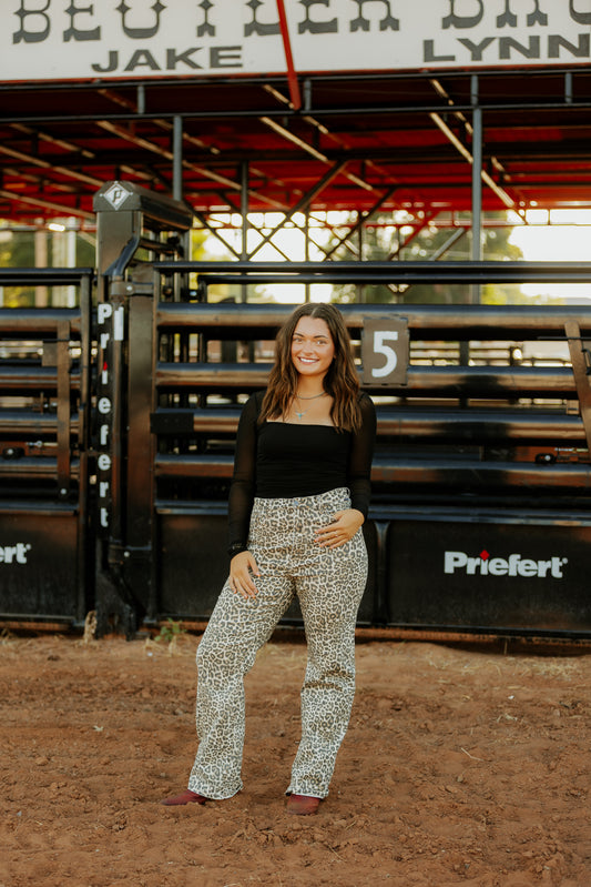 Beatrice Leopard Jeans