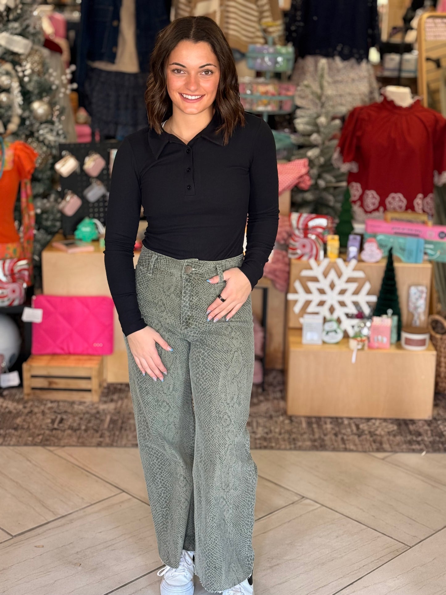 Sage Snake Pants