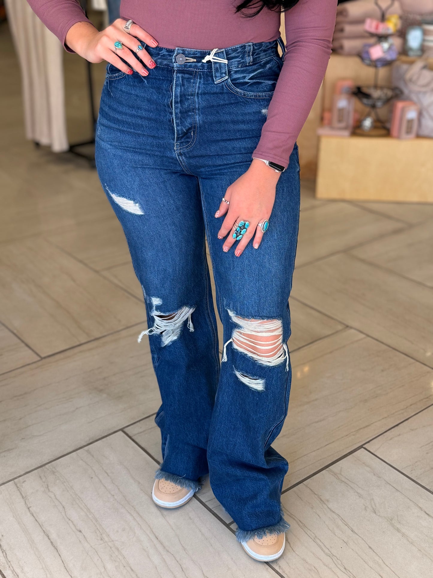 Nyx Fraid hem jeans
