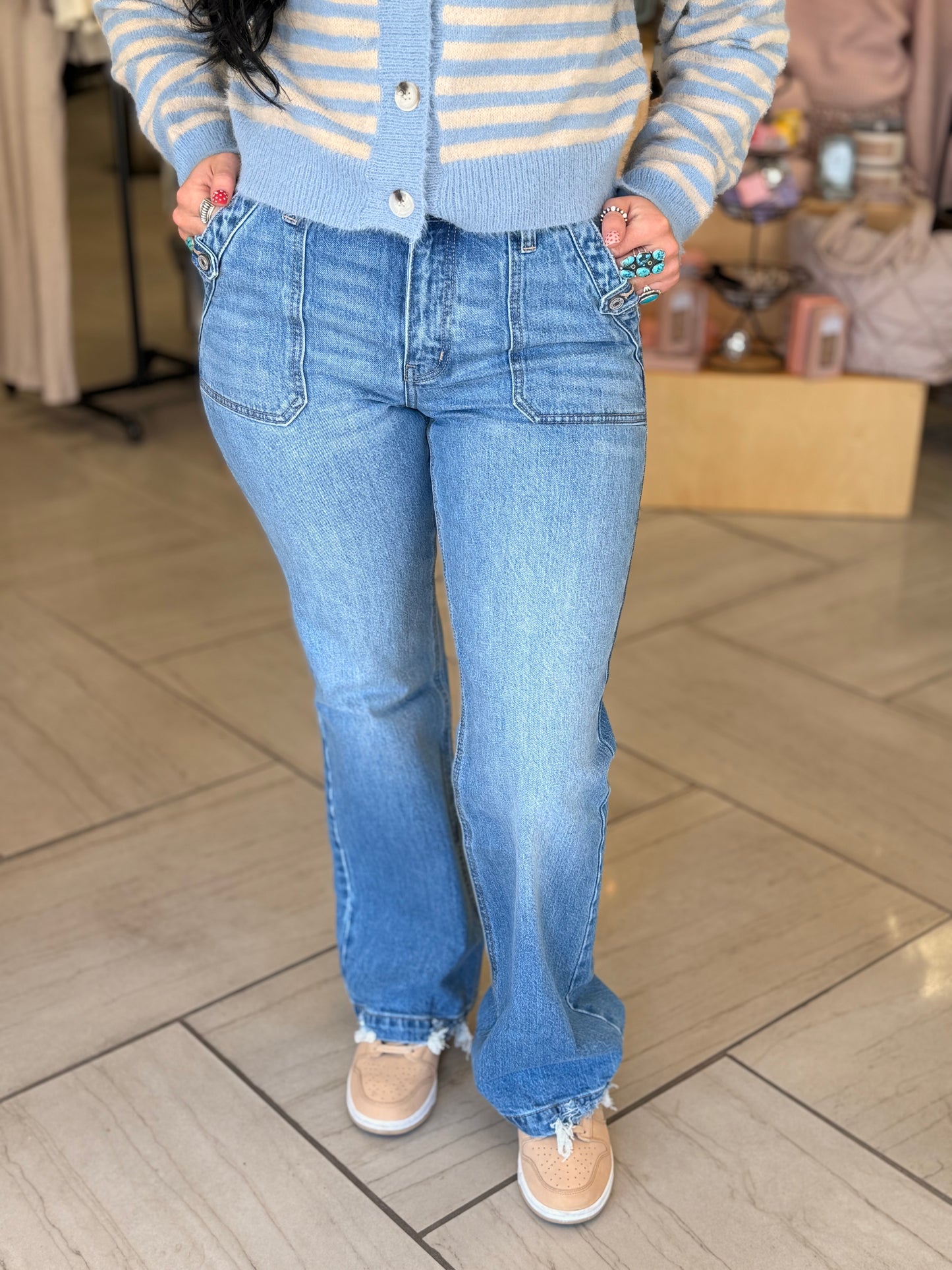 Arielle Square Pocket Jeans