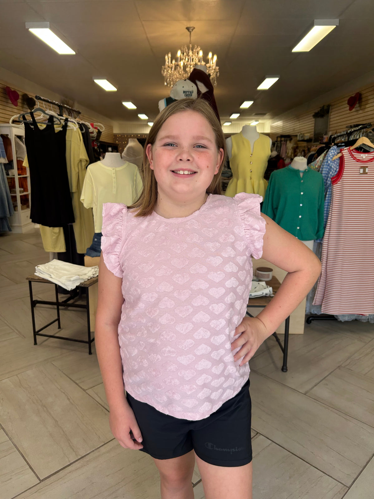 Rose Ruffle Tank