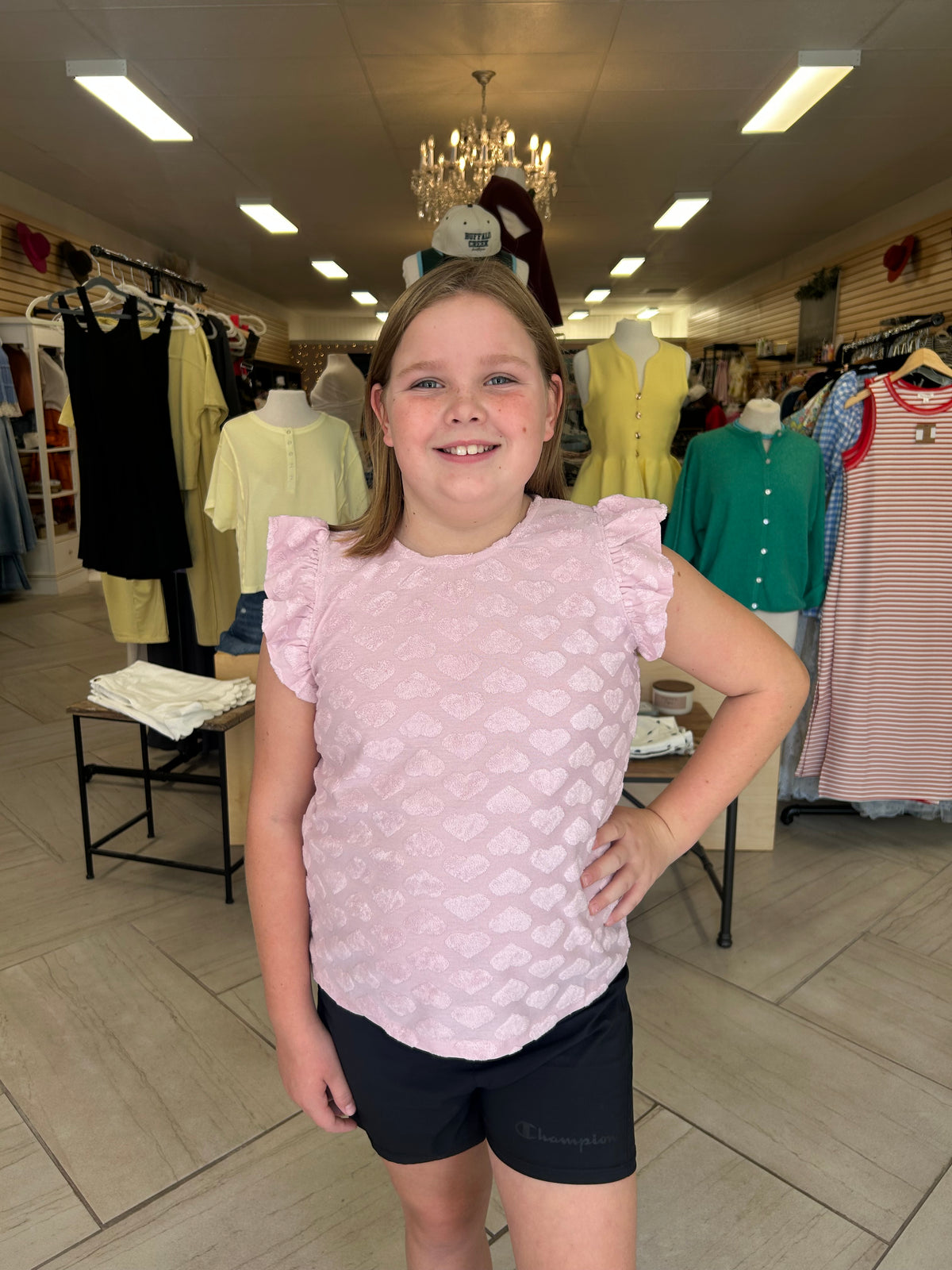 Rose Ruffle Tank