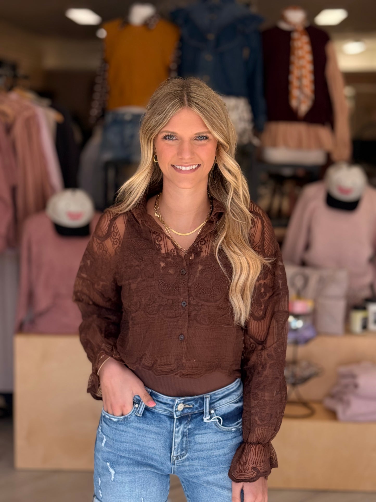 Catie Lace Top