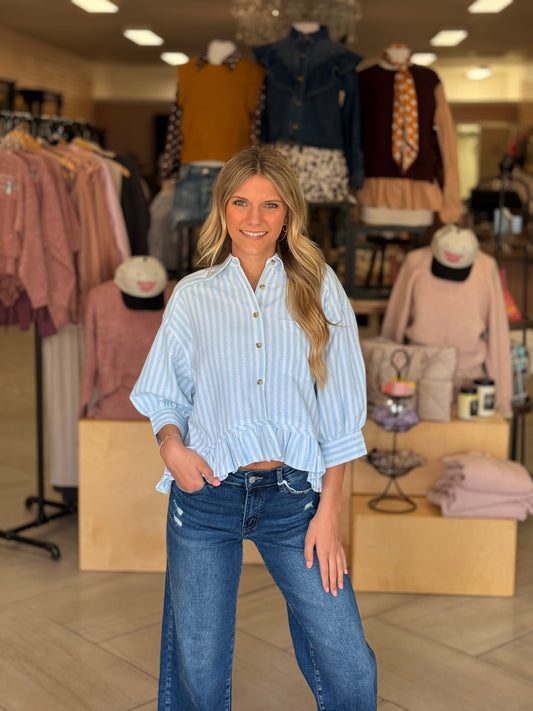 Mattie Ruffle Hem Top