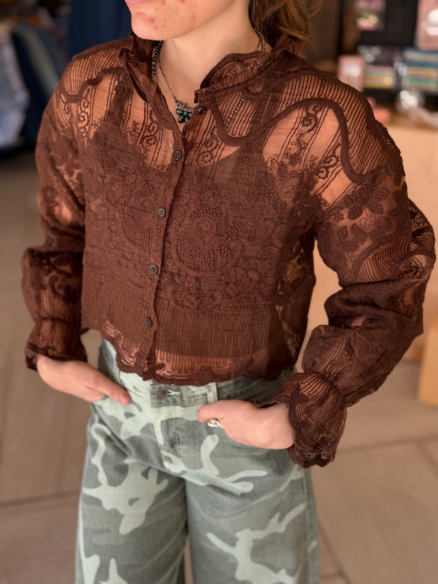 Catie Lace Top