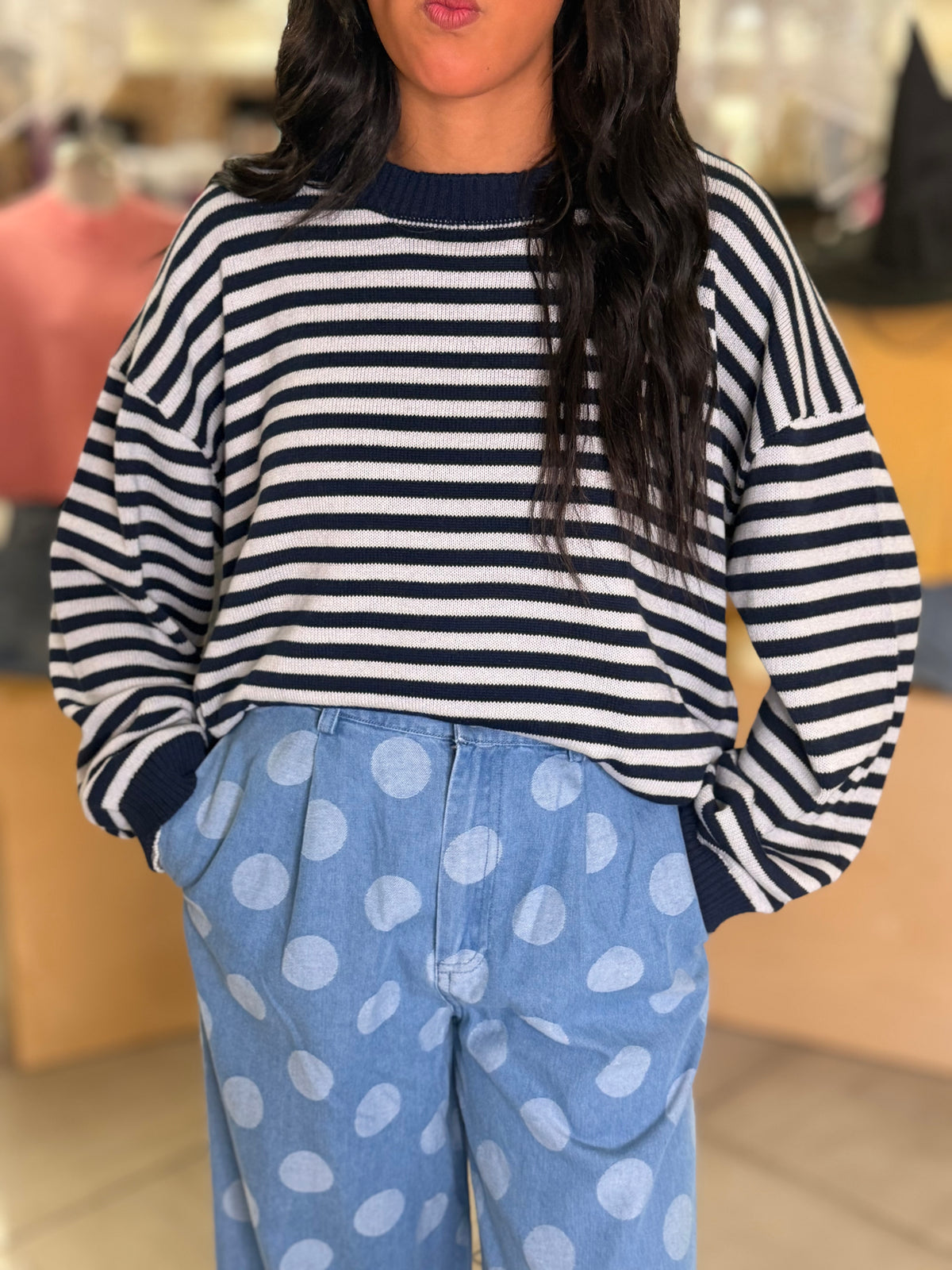 It Girl Striped Sweater