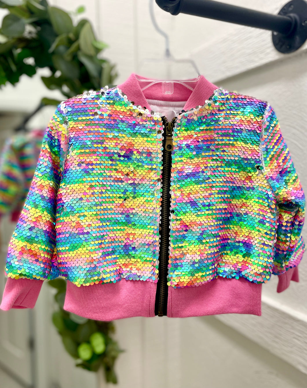 Rainbow Sequin Jacket